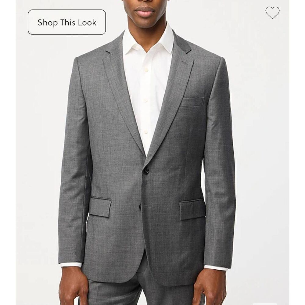 J.Crew Thompson Wool Worsted  Slim-Fit Suit Jacket 42R